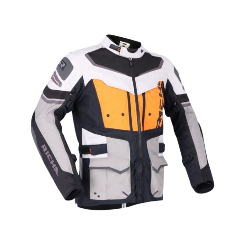 Przejdź do produktu Kurtka Motocyklowa Tekstylna Richa Infinity 2 Adventure Grey Orange