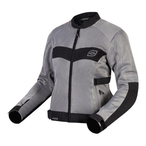 Przejdź do produktu Kurtka Motocyklowa Tekstylna Ozone Dart Lady Silver Black