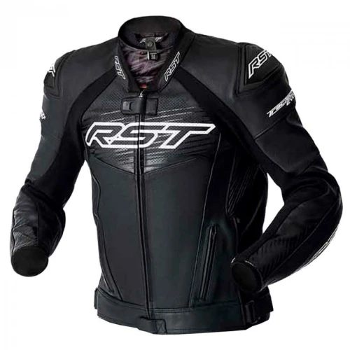 KURTKA MOTOCYKLOWA SKÓRZANA RST TRACTECH EVO D3O BLACK WHITE