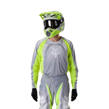 BLUZA MOTOCYKLOWA FOX 180 FRAME GREY YELLOW