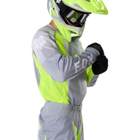 BLUZA MOTOCYKLOWA FOX 180 FRAME GREY YELLOW