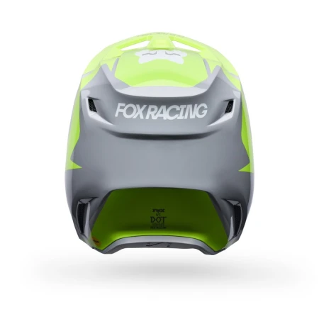 KASK MOTOCYKLOWY FOX V1 FRAME GREY YELLOW