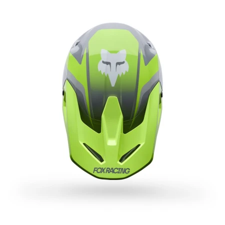 KASK MOTOCYKLOWY FOX V1 FRAME GREY YELLOW