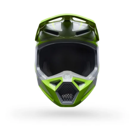 KASK MOTOCYKLOWY FOX V1 FRAME GREY YELLOW