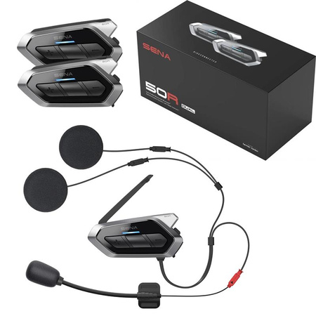 Przejdź do produktu INTERKOM SENA 50S-10 MESH HARMAN KARDON DUO ZESTAW NA 2 KASKI