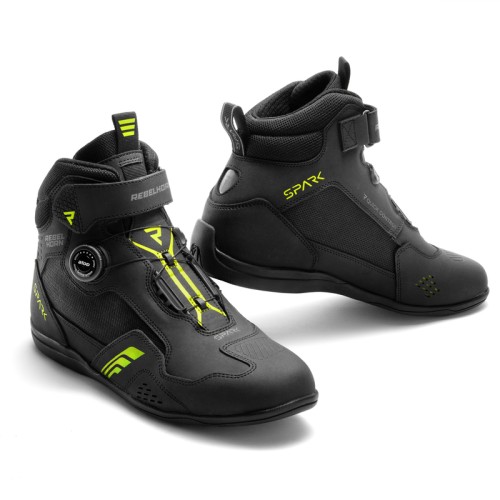 Przejdź do produktu BUTY MOTOCYKLOWE REBELHORN SPARK 3 BLACK FLUO YELLOW