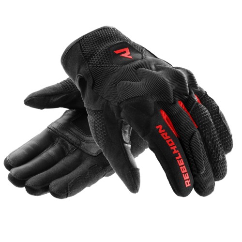 Przejdź do produktu RĘKAWICE MOTOCYKLOWE REBELHORN CORE BLACK RED