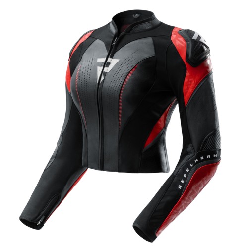 Przejdź do produktu KURTKA MOTOCYKLOWA SKÓRZANA DAMSKA REBELHORN DIVA RS BLACK RED