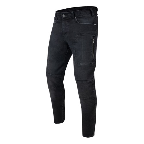 Przejdź do produktu JEANSY MOTOCYKLOWE REBELHORN RAGE 2 TAPERED FIT WASHED BLACK 28/34