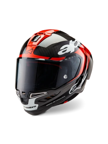 Przejdź do produktu Alpinestars Kask Motocyklowy Integralny Supertech R10 Black Carbon Bright Red White Glossy