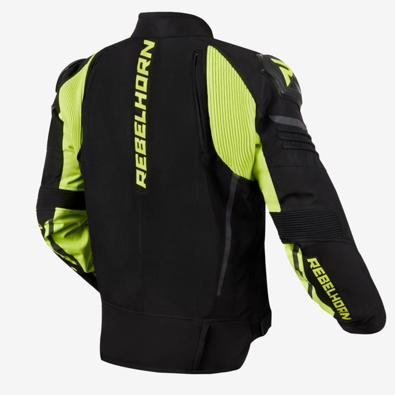 KURTKA TEKSTYLNA REBELHORN VANDAL BLACK/FLUO YELLOW XXS