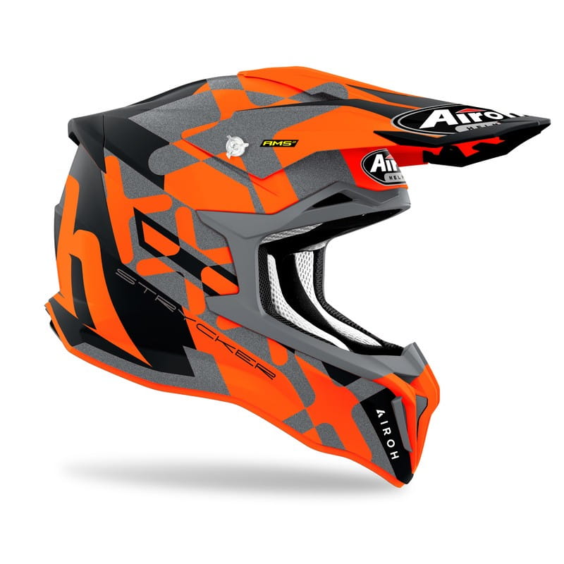 KASK MOTOCYKLOWY AIROH STRYCKER XXX ORANGE MATT
