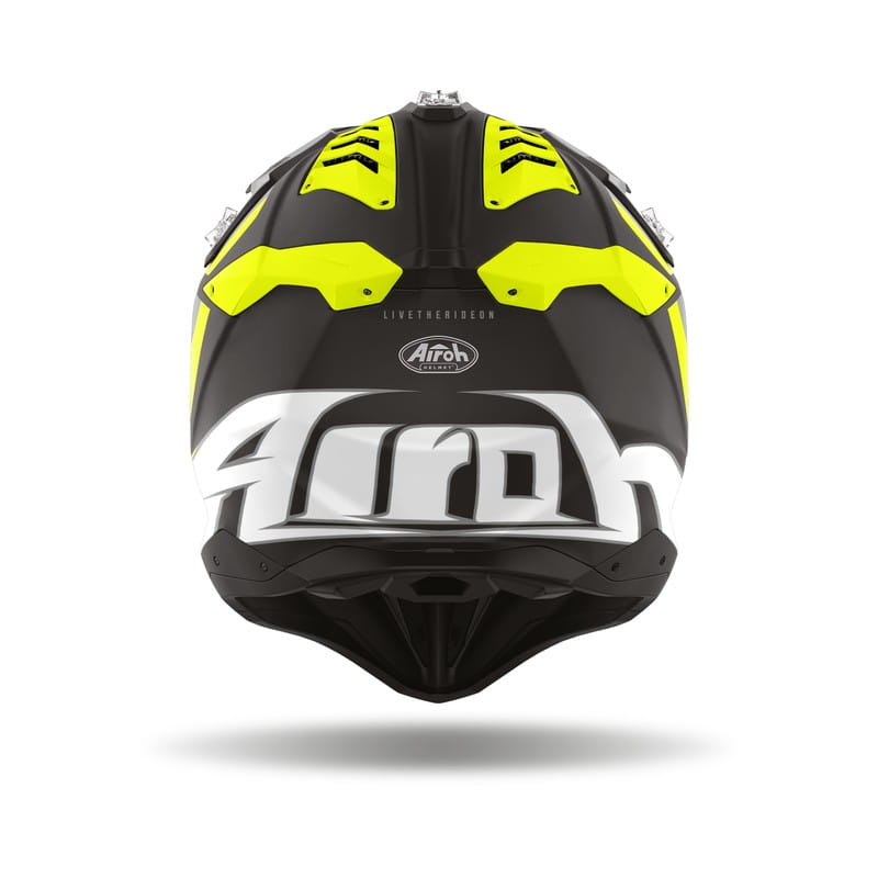 KASK MOTOCYKLOWY AIROH AVIATOR 3 GLORY YELLOW MATT