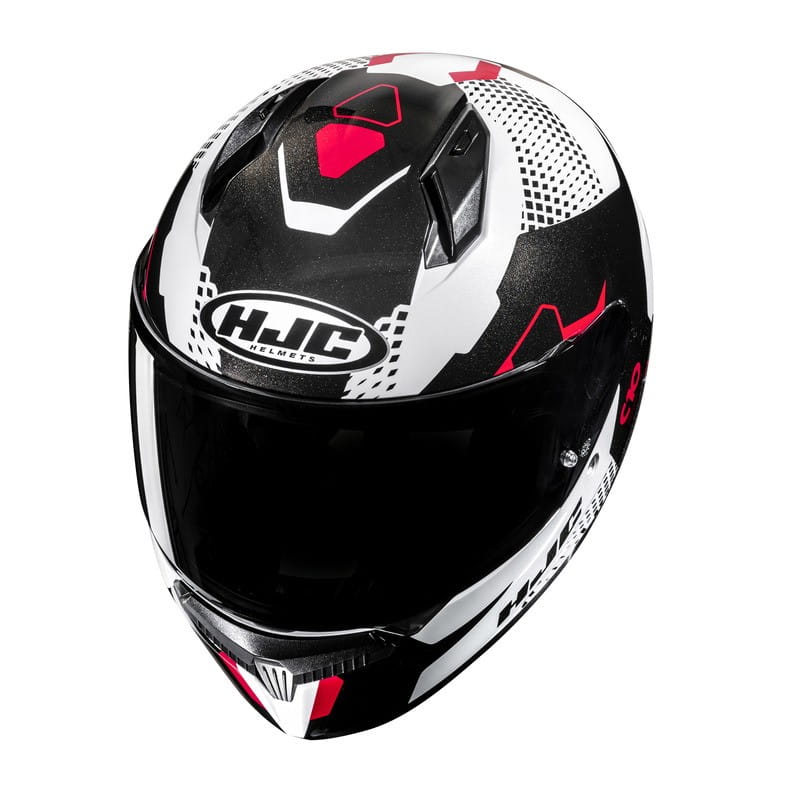 KASK MOTOCYKLOWY HJC C10 ASPA WHITE BLACK