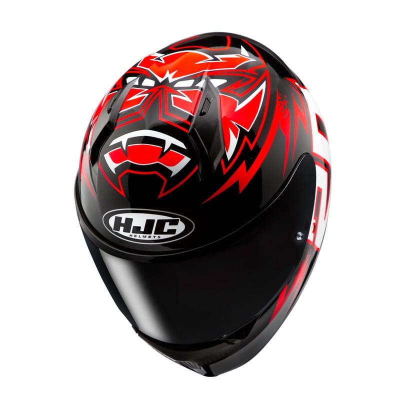 KASK MOTOCYKLOWY HJC C10 DIABLO MASK BLACK RED