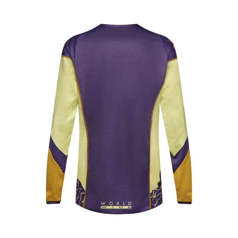BLUZA MOTOCYKLOWA FOX 180 IMAGE PRINT PURPLE YELLOW