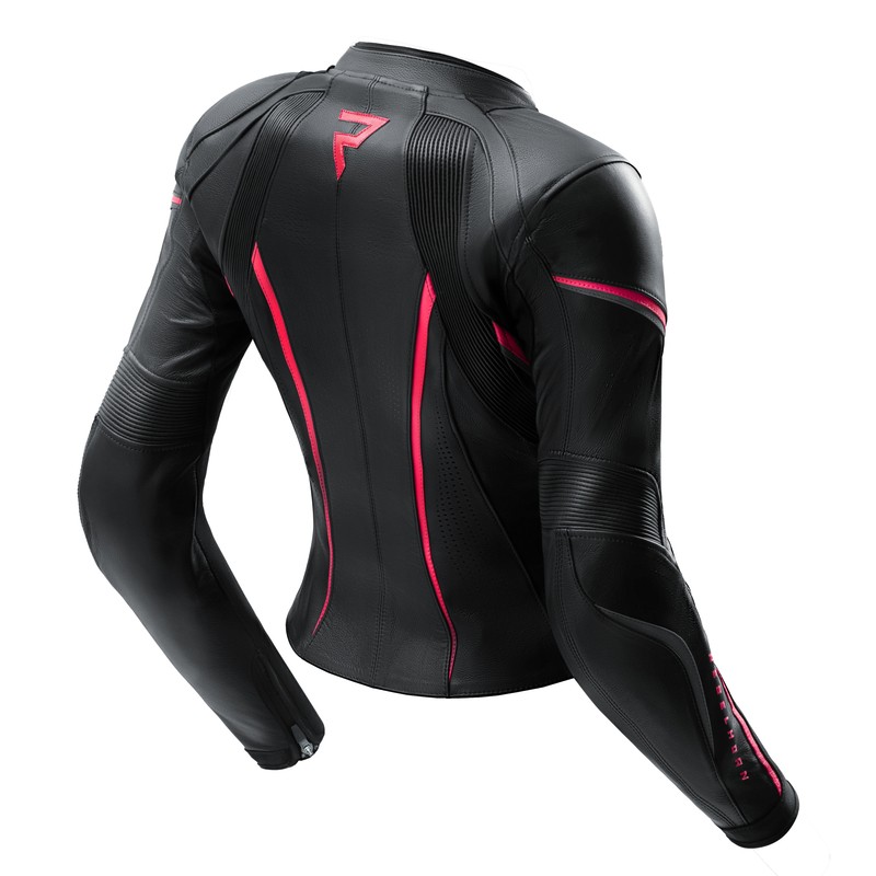 KURTKA MOTOCYKLOWA SKÓRZANA DAMSKA REBELHORN DIVA ST BLACK PINK W32