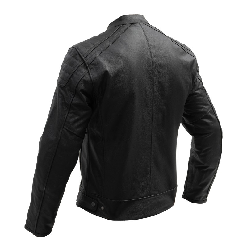 KURTKA MOTOCYKLOWA SKÓRZANA BROGER LEGEND BLACK
