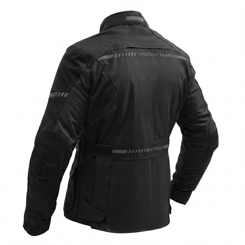 KURTKA MOTOCYKLOWA TEKSTYLNA BROGER OVERLAND BLACK
