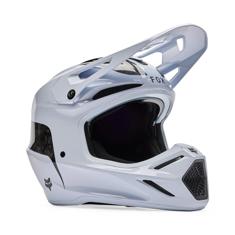 KASK MOTOCYKLOWY FOX V3 RS FRACTURE WHITE