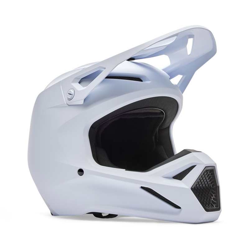 KASK MOTOCYKLOWY JUNIOR FOX V1 SOLID MATTE WHITE