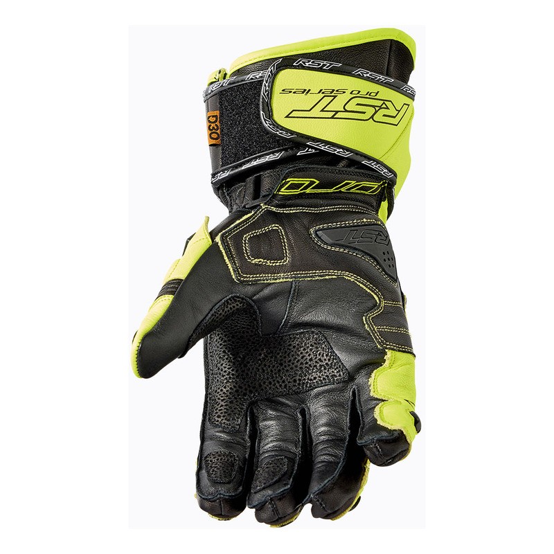 RĘKAWICE MOTOCYKLOWE RST PRO SERIES GP D3O BLACK FLUO YELLOW