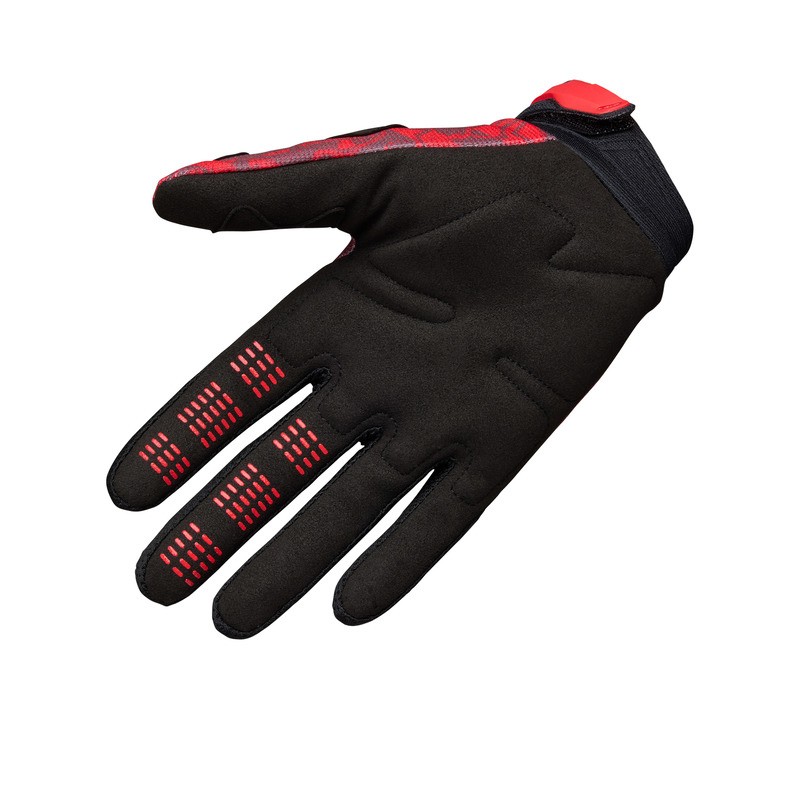 RĘKAWICE MOTOCYKLOWE JUNIOR FOX 180 ABYSS FLUO RED