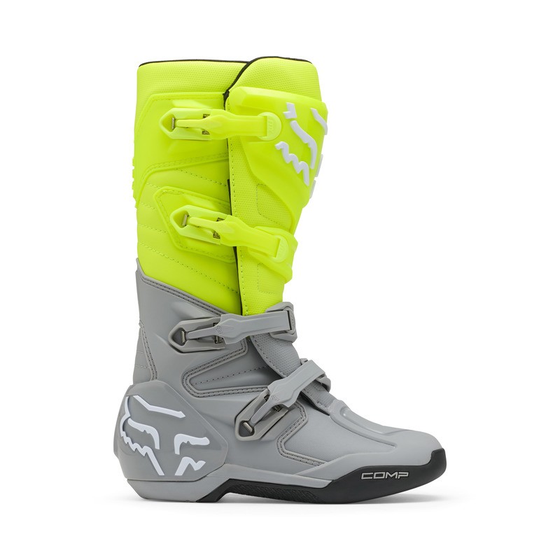 BUTY MOTOCYKLOWE FOX COMP BOOT YELLOW GREY