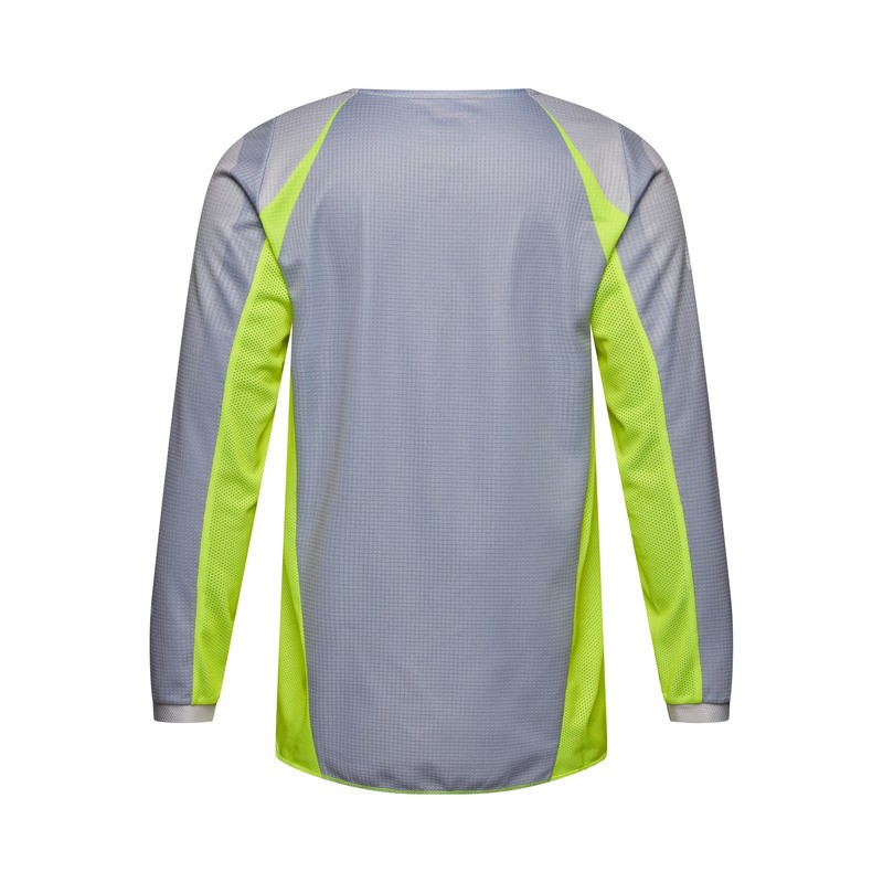 BLUZA MOTOCYKLOWA JUNIOR FOX 180 FRAME GREY YELLOW
